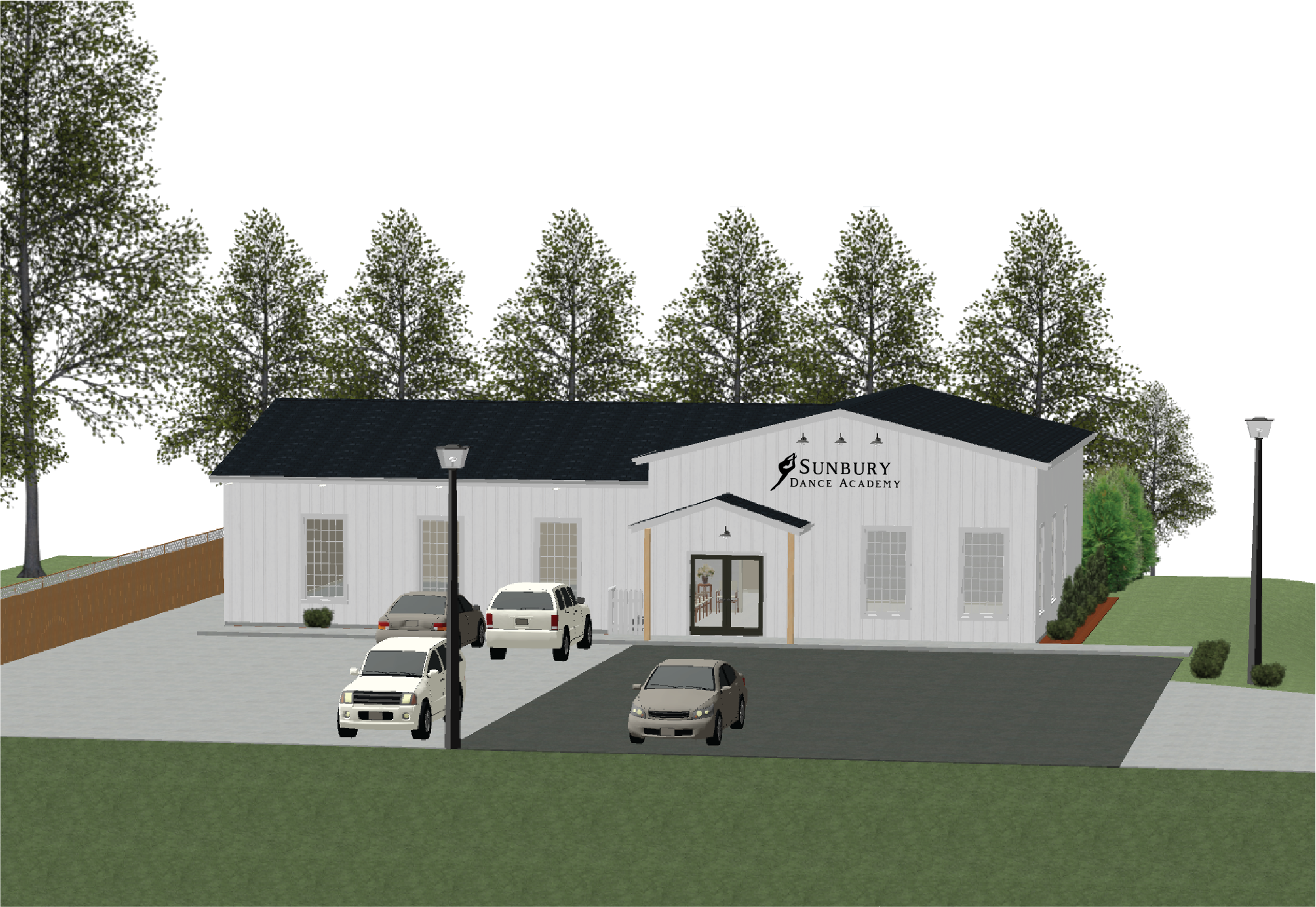 Sunbury Dance Academy new studio front concept drawing