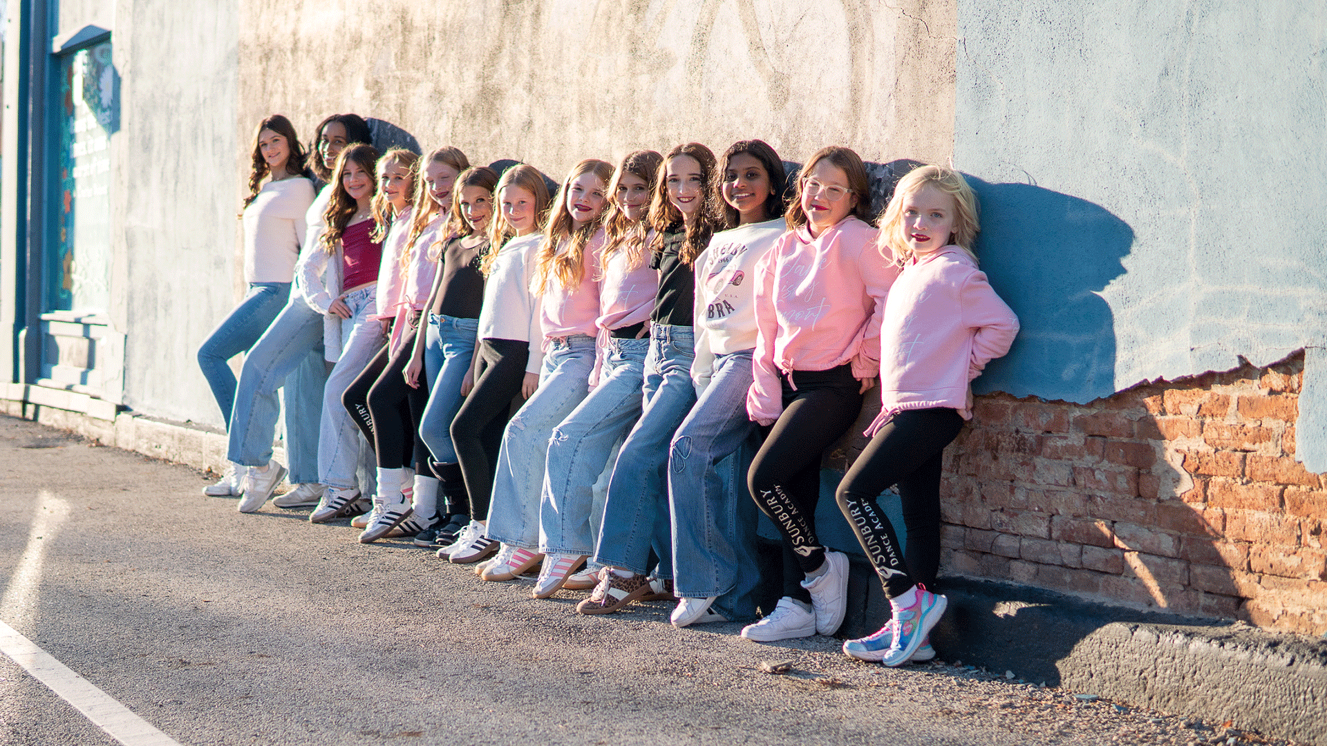 Competition team performing on stage